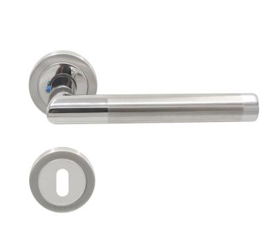 China China Modern Factory Euro Stainless Steel BB 304 Hole Lever High Quality Door Handle for sale