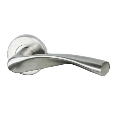 China Modern Customize Classic Wooden Stainless Steel Door Lever for sale