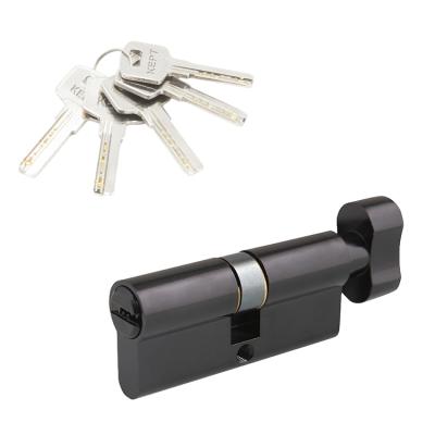 China Hot Selling Solid Brass Door Wood Steel Door Cylinder Lock Dimply Key With Knob for sale