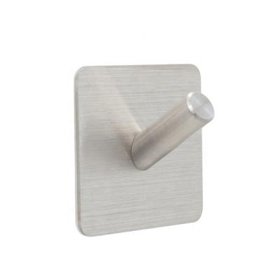 China Self Adhesive Stainless Steel Single Wall Hook for sale