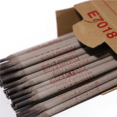 China Carbon bridge brand size 2.5 3.2 4.0 5.0 base iron carbon steel welding electrode aws e7018 Tianjin welding rod for sale