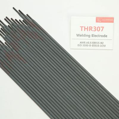 China ISO 3580-B-E5515-1CM THR307 Base Cr-0.5% Heat Resistance Bridge Brand Mo 1% Resistance Steel Welding Electrode Hot Rods for sale