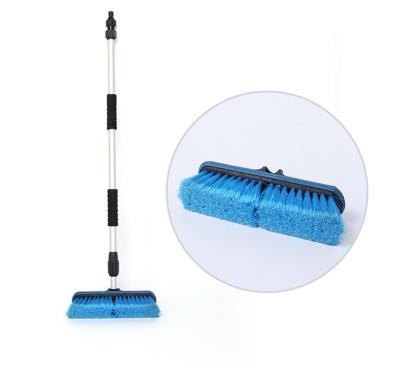 China Hot selling pp+aluminous and cheapest telescoping car wash brush with soap dispenser and water drain for sale