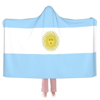 China Argentina Cape Flag 2022 Scroll With Hood And Sleeve Body Argentinian Flag for sale