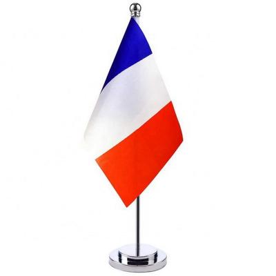 China WM 2022 Table France Flag Supporter France Standing Desk Flag for sale