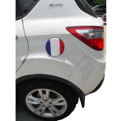 China 2022 World Cup Custom France Gas Cover France National Flag Car Fuel Tank Cap Cover for sale