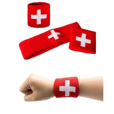 China 2022 Suite Universal Cotton Swisselastic Wristband Swisselastic Wristband Gym Sport for sale