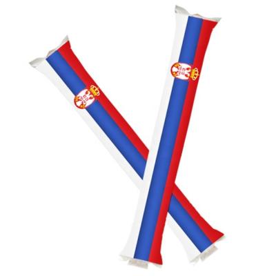 China 2022 Serbian Inflatable Sound Manufacturer WM Serbia Cheering Stick Tap-Tap Kick-Kick Stick for sale