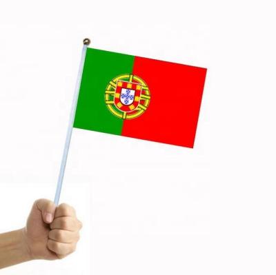 China 2022 VOL WM Portugal Hand Wave Flag Portugal Waving Flag for sale