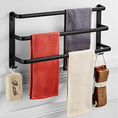 China Modern Household Indoor Aluminum Clothes Drying Rack Wall Mounted Towel Cloth Drying Rack for sale