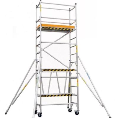 China Modern scaffolding with wheels and mobile climbing platform ladder for building construction aluminum scaffolding for sale