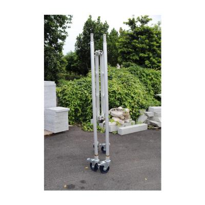 China Modern mobile climbing ladder on sale professional aluminum scaffolding building construction aluminum alloy folding tower pulley for sale