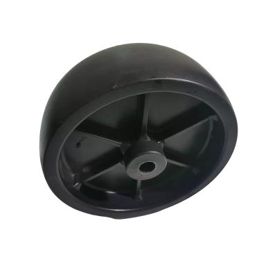 China Trailer Parts Manufacturer Wholesale Bulk Round Black Steel Plastic Circular Fixed Type Trailer Jack Wheel for sale