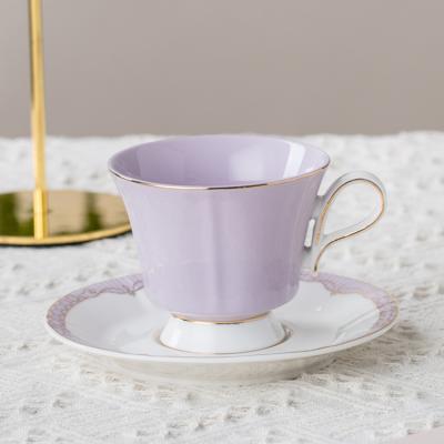 China Viable Wholesale Customized Tea Cup Set New Ceramic Bone China Arabic Coffee Cup And Saucer for sale