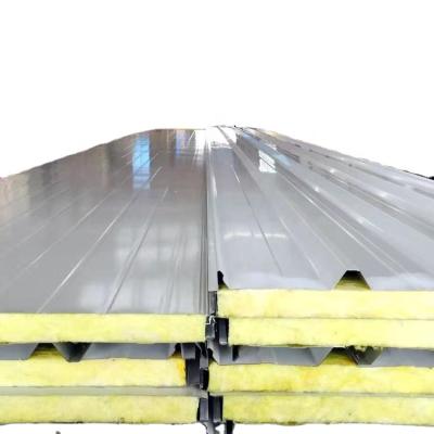 China Easy Operation Glass Wool Roof Tile Sandwich Panel Installation Price for sale