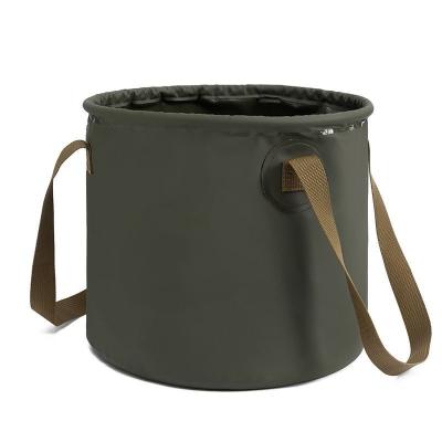 China PVC Laminated Fabric + POLYPROPYLENE Portable Outdoor Camping Bucket 20L Large Folding Storage Tank for sale