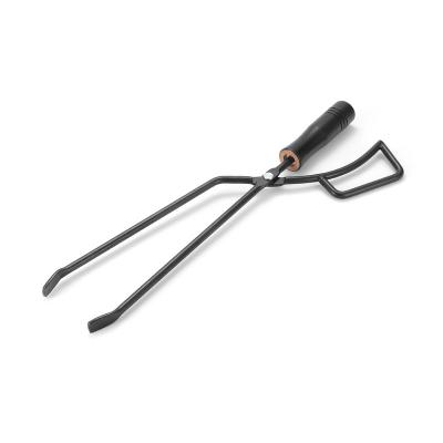 China Modern Portable Heat Resistant BBQ Charcoal Clip Iron Firewood Platypus Tongs Carbon Wood Sling For Outdoor Camping for sale