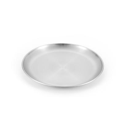 China Modern Stainless Steel Dishes For BBQ Hot Pot Restaurant Tray For Meat Dish Roast Dish for sale