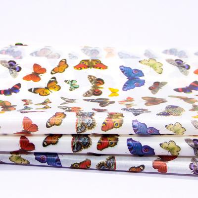 China Recycled Floral Wrapping Tissue Paper Gift Logo Printed Tissue Paper Custom Materials 17gsm Tissue Gift Wrap Wrapping Paper Sheets for sale