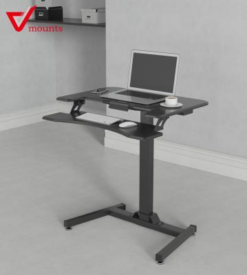 China (Height)Adjustable V-mount Electric Sitting Height Adjustable Two Layers To Standing Desk With Memory Function for sale