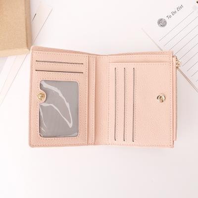 China PU Leather Women Wallet Litchi Rfid Card Holder Coin Purse Custom for sale