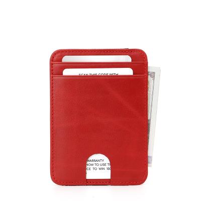 China 2022 New Arrival Credit Card Women Fashion PU Card Holder Rfid Card Holder Leather Wallet for sale