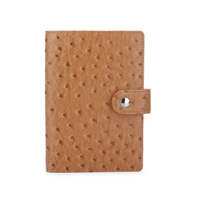 China Custom Leather Vintage Logo Business Card Holder Case PU Travel Passport Holder for sale