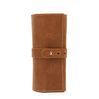 China RFID Customized Wholesale Crazy Horse RFID Wallet Leather Slim Wallets For Men Cowhide Leather Male Purse for sale