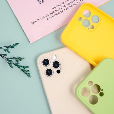 China Waterproof Phone Case Low Price Matte Soft Tpu Silicone Shockproof Cell Phone Cover Frosted Soft Rubber Case For Phone 12 13 Pro Max for sale