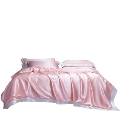 China Southsilkroad Mulberry Bedding Set Soft Silk Anti-bacteria Bedding Set Pillowcase Quilt Bedspread Packing Box Oekotex for sale