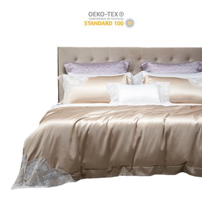 China Anti-bacteria Luxury Southsilkroad Mulberry Silk Bedding Set Satin Sheets 100% Oekotex Standard for sale