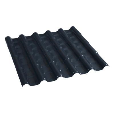 China Chinese Style ASA Coated PVC Synthetic Resin Anti-UV Roofing Tiles Covers PVC Waterproof Roofing Tile for sale