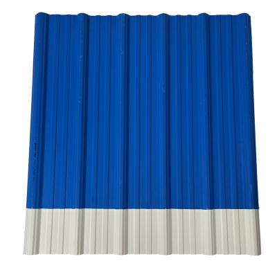 China residential & Corrosion Resistance Roofing Materials Industrial Trapezoidal Plastic Synthetic Anti-UV Roof Tile for sale