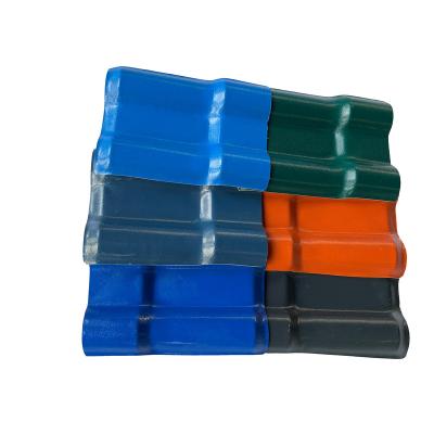 China Roof Anti-UV Anti-UV Sheet Corrugated Synthetic Resin Roof Tiles Cover Building Key Tiles for sale