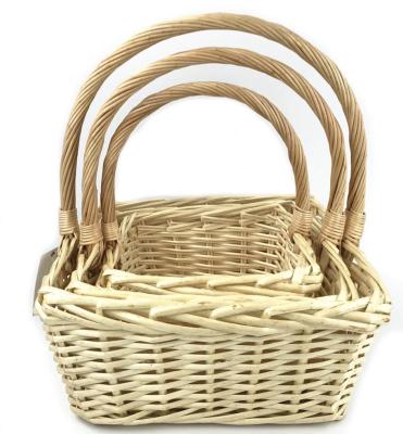 China Europe high quality wicker bridesmaid baskets with handle for sale