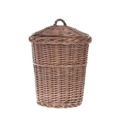 China Sustainable Laundry Storage Wicker Basket , Wicker Laundry Basket With Lid for sale