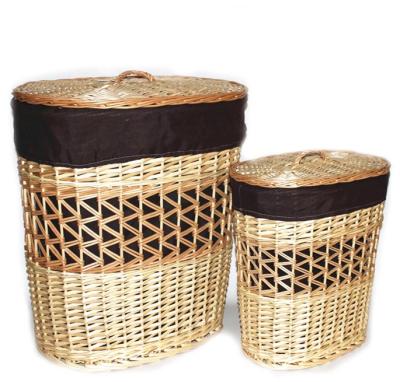 China Europe large wicker laundry baskets, laundry storage wicker basket for sale