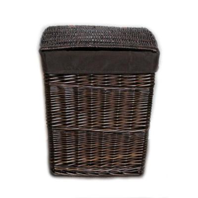 China Europe Wholesale Willow Handmade Woven Laundry Basket for sale