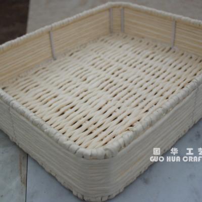 China Europe colorful paper rope weaving tray for sale with possible market for sale