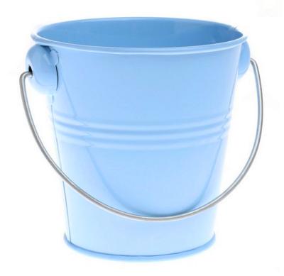 China Small Eco - Friendly Galvanized Metal Zinc Water Flower Pot for sale