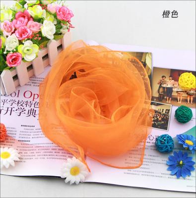 China Kindergarten square children dance small solid color square gradient scarf small scarf 60cm for sale