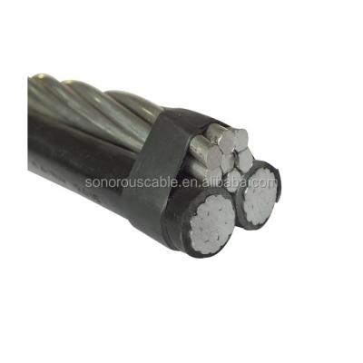 China Low Voltage Aerial Duplex Bundle Aerial Cable 2x10mm 3x 70mm2 4x25 4x 35mm2 4x 90mm2 / Service Drop ABC Triple / Quadruplex Cable for sale