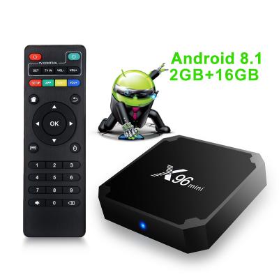 China Newest Update X96Q S905W 4K X96 Mini Android 8 17.6 Hottest Firmware 1GB 8GB 2GB 16GB 8.1 TV Box for sale