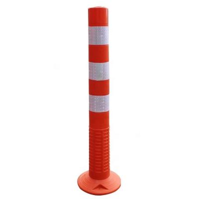 China Flexible PU 75cm TPU Traffic Warning Sign Post Reflective for sale