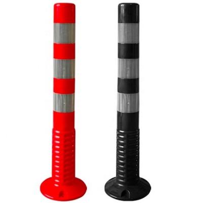 China 75CM Flexible PU Warning Road Pole Warning Post for sale