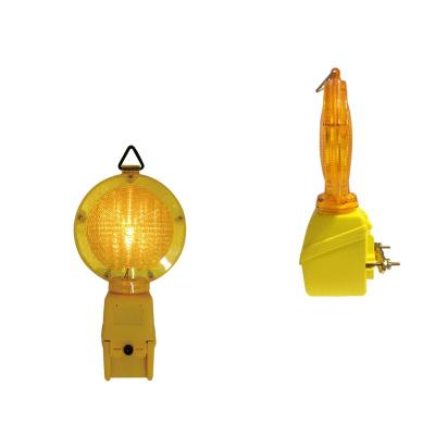 China Roadway Battery Type Yellow Flashing Traffic Light Warning Light for sale