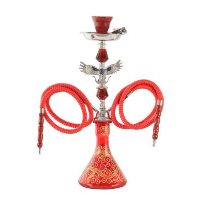 China Smooking Shisha Alex Arab Hookah Set Factory Double Hose Hookah Shisha Arab Hookah Set for sale