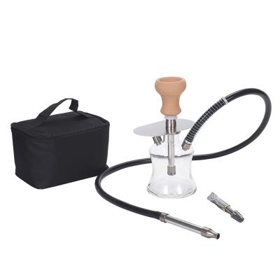 China Durable Running ALEX Hookah Portable Smoke Accessories Hookah Narguile Shisha With Free Travel Bag for sale