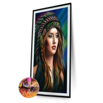 China Wholesale Mordern Custom to Full Drill Diamond Painting Cross Stitch Embroidery Kit Indian from Photo 5D DIY for sale