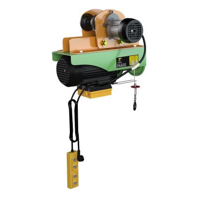 China Heavy lifting PA 600 series electric chain hoist with double lines or single line 1 phase 110v electric motor portable MINI electric hoists for sale